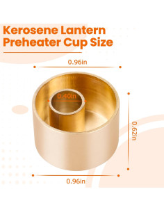 Taza de Precalentamiento de Latón para Linternas Coleman 2015101 2