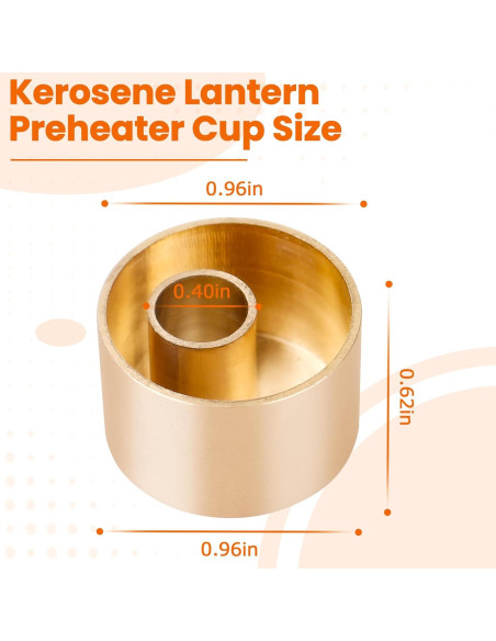 Taza de Precalentamiento de Latón para Linternas Coleman 2015101