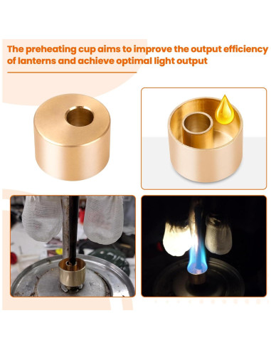 Taza de Precalentamiento de Latón para Linternas Coleman 2015101