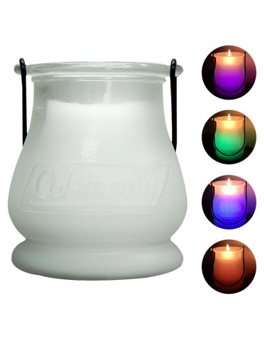 Vela LED Citronela Coleman 8oz Cambia Color Exterior