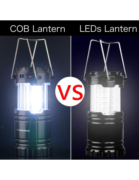 Paquete de 4 Linternas LED TANSOREN Recargables USB Solar