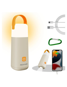 Linterna de Camping HALOSTORMS 3200mAh Impermeable Amarillo