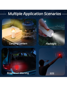 Linterna de Camping HALOSTORMS 3200mAh Impermeable Amarillo 2