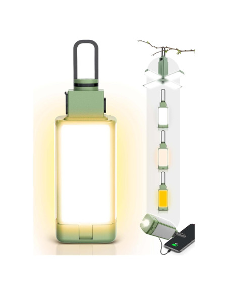 Linterna de Camping Recargable DRFX 2000LM 4 Modos Luz Plegable