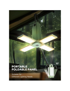 Linterna de Camping Recargable DRFX 2000LM 4 Modos Luz Plegable 2