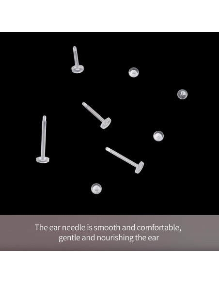 Retenedores Transparentes para Piercings - 20 Piezas 12mm Retenedores Transparentes para Piercings - 20 Piezas 12mm