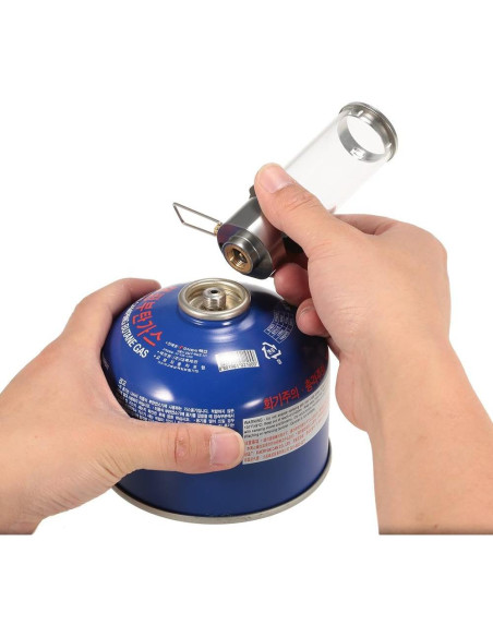 Lámpara de Camping Lixada Butano 10.4 cm Ajustable