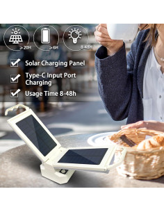 Linterna de Camping Solar LED Watfal WL08 4500mAh 1000 Lúmenes 2