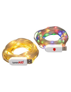 Luces de Cadena LED LuminAID - 2 Cadenas de 9.75m USB 100 Bombillas