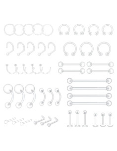 48 Retenedores de Perforación Bioflex Transparentes Multiusos