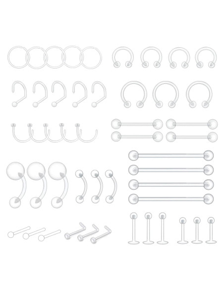 48 Retenedores de Perforación Bioflex Transparentes Multiusos