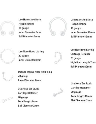 48 Retenedores de Perforación Bioflex Transparentes Multiusos