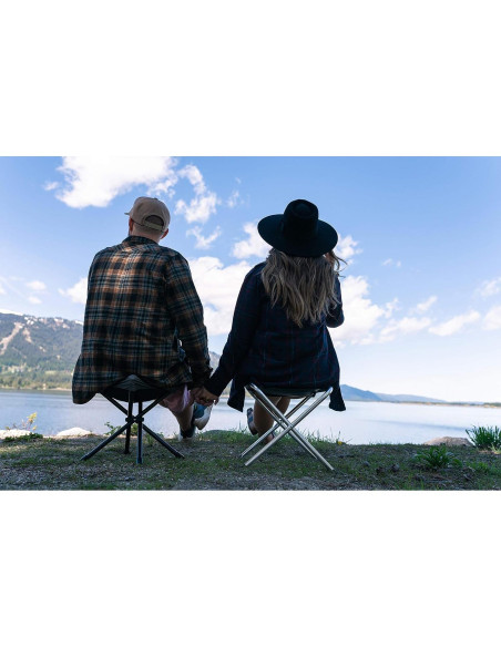 Taburete de Camping Plegable Stansport G-613-S 90.72 kg Negro