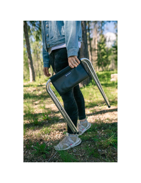 Taburete de Camping Plegable Stansport G-613-S 90.72 kg Negro