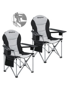 Sillas de Camping Plegables KingCamp KC2008 - Soporta 160 kg
