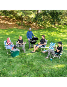 Sillas de Jardín USA Plegables 2-Pack Charleston Aluminio UV 2