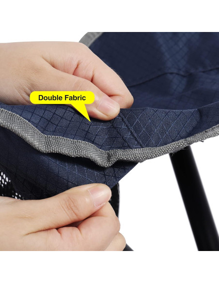 Taburetes de Camping Plegables REDCAMP 2 Paquetes Azul 100 kg