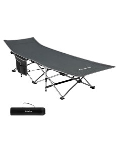 Cama Plegable KingCamp KC2026 para Camping 120 kg Gris