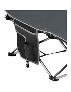 Cama Plegable KingCamp KC2026 para Camping 120 kg Gris 2