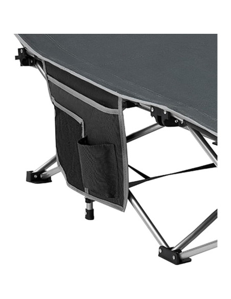 Cama Plegable KingCamp KC2026 para Camping 120 kg Gris