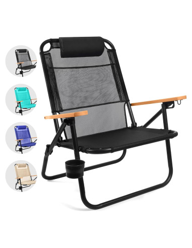 Silla de Playa Plegable Water Buffalo Bondi - 3 Posiciones, Portavasos