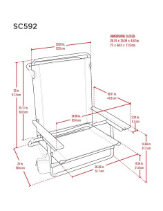 Silla de Playa Plegable Tommy Bahama con Mochila 5 Posiciones 2