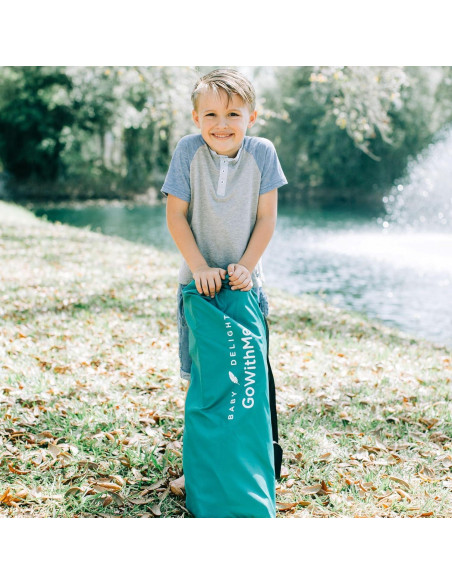 Silla Portátil Baby Delight Venture Verde Azulado con Capota Solar