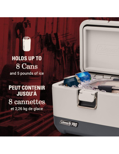 Enfriador Coleman Pro 9 Cuartos Aislado para Camping