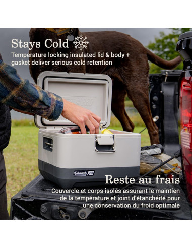 Enfriador Coleman Pro 9 Cuartos Aislado para Camping