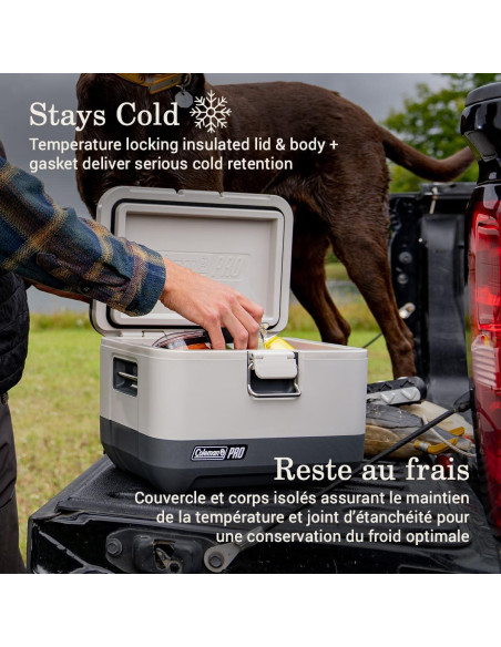 Enfriador Coleman Pro 9 Cuartos Aislado para Camping