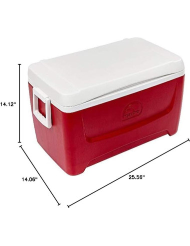 Cooler Igloo Island Breeze 48 Qt Rojo Lava - Camping y Playa