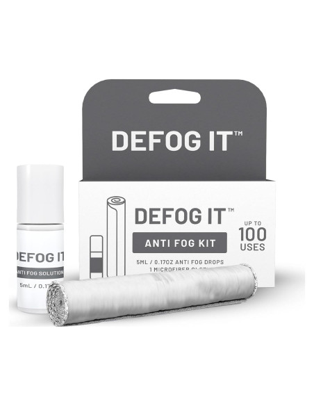 DEFOG IT Antivaho Militar 5ml | Kit de Viaje con Paño Microfibra