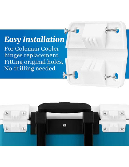 Bisagras de Plástico Omoojee para Enfriadores - Paquete de 4