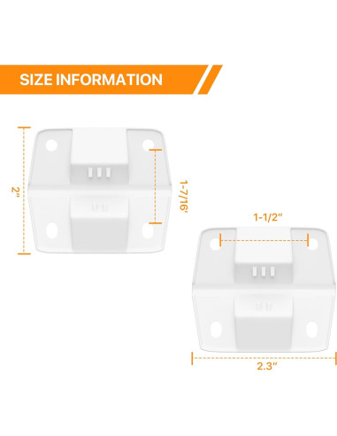 Kit de Bisagras de Plástico LBB-Parts para Enfriadores Coleman - 4 Piezas
