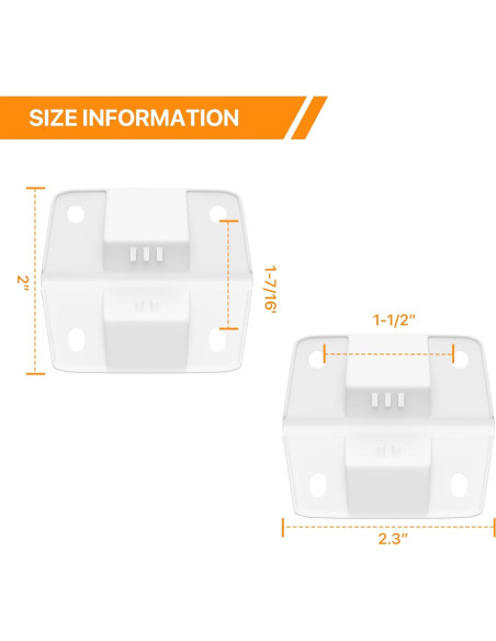 Kit de Bisagras de Plástico LBB-Parts para Enfriadores Coleman - 4 Piezas