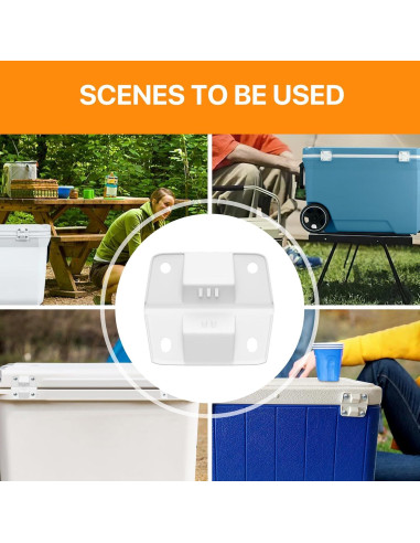 Kit de Bisagras de Plástico LBB-Parts para Enfriadores Coleman - 4 Piezas