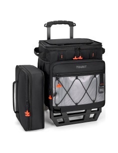 Enfriador Rodante TOURIT 49L Doble Nivel Aislado Plegable