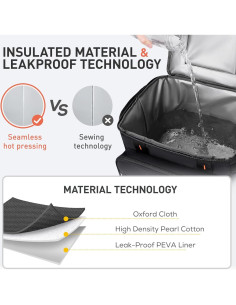 Enfriador Rodante TOURIT 49L Doble Nivel Aislado Plegable 2