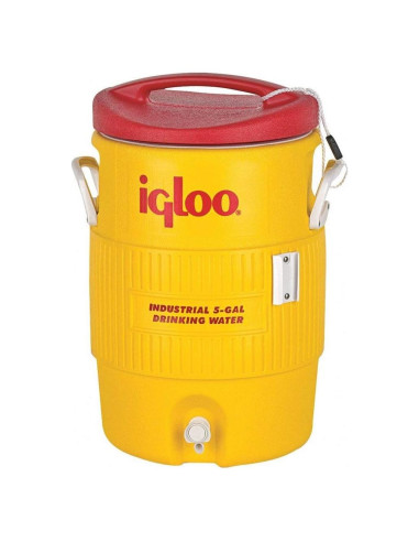 Enfriador de Agua Igloo 5 Galones Amarillo/Rojo Resistente