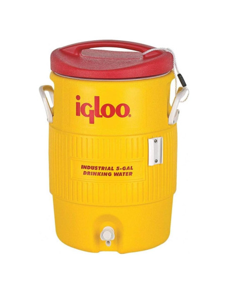 Enfriador de Agua Igloo 5 Galones Amarillo/Rojo Resistente
