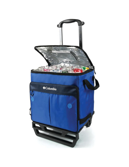 Enfriador con Ruedas Columbia Crater Peak 50 Latas Azul