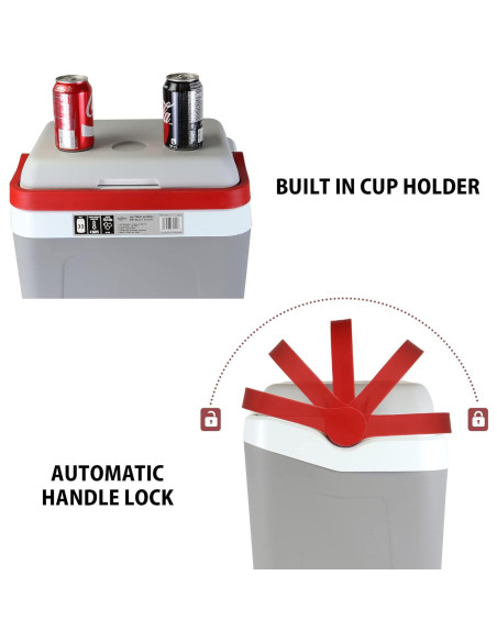 Enfriador de Bebidas Koolatron 54L Acero Inoxidable Portátil