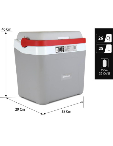 Enfriador de Bebidas Koolatron 54L Acero Inoxidable Portátil