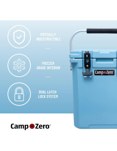 Enfriador Portátil CAMP-ZERO 16L Azul Cielo con Divisor 2