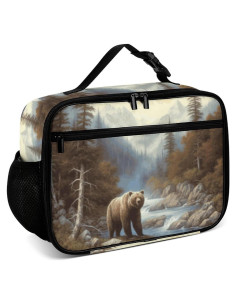 Caja de Almuerzo Aislada Muishi Oso Multicolor 26.9x20.1cm