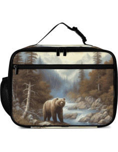 Caja de Almuerzo Aislada Muishi Oso Multicolor 26.9x20.1cm 2