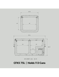 Refrigerador y Congelador Portátil Dometic CFX5 25L -21C 2