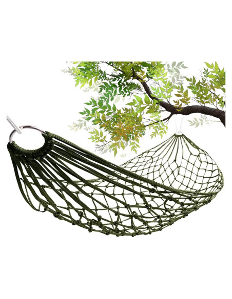 Hamaca de Cuerda de Malla VIKROM para Exterior 240x80 cm