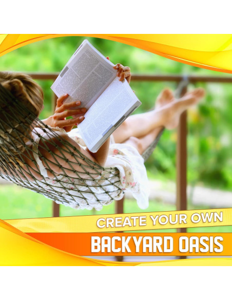 Hamaca de Cuerda de Malla VIKROM para Exterior 240x80 cm