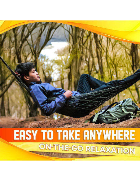 Hamaca de Cuerda de Malla VIKROM para Exterior 240x80 cm